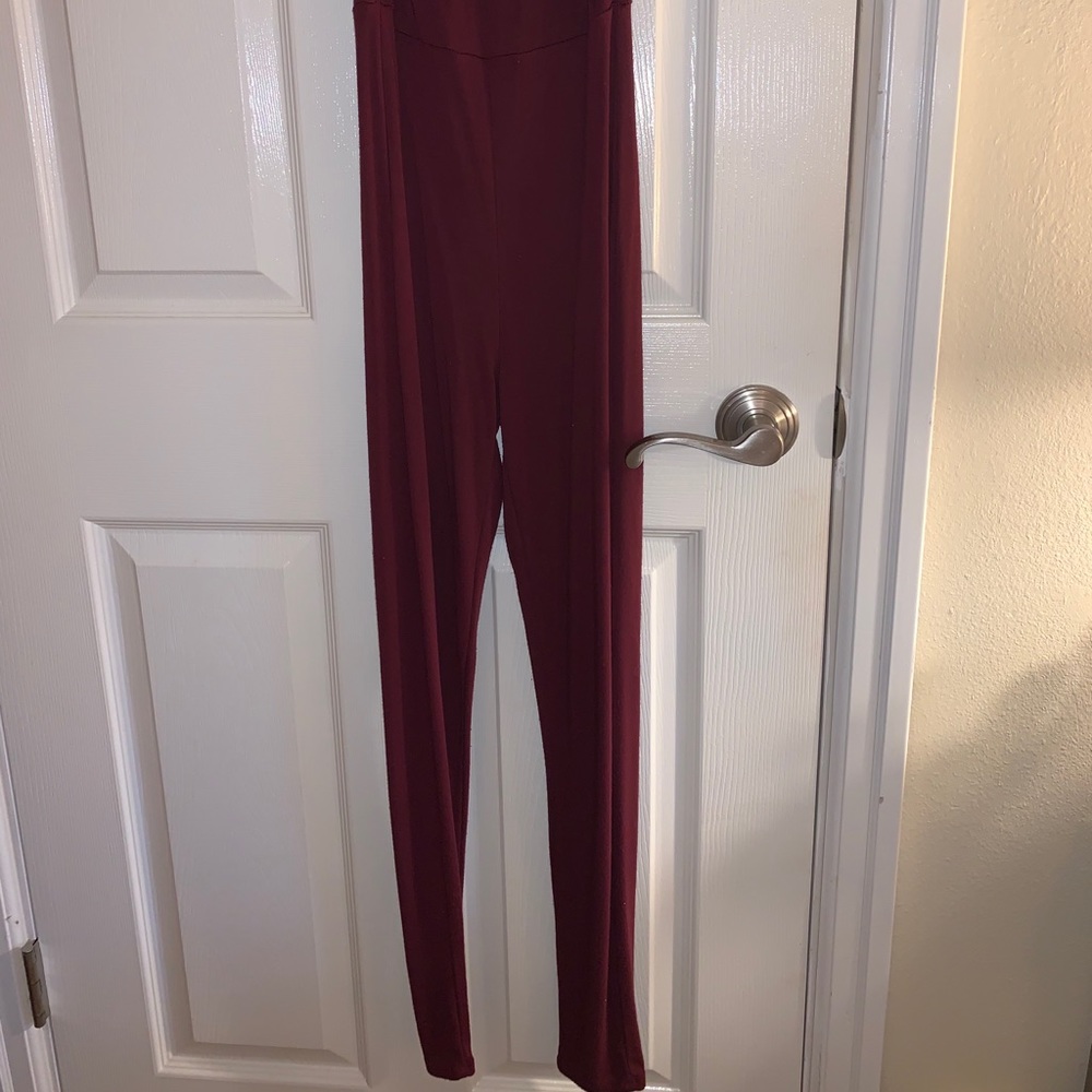 Burgundy Jumpsuit